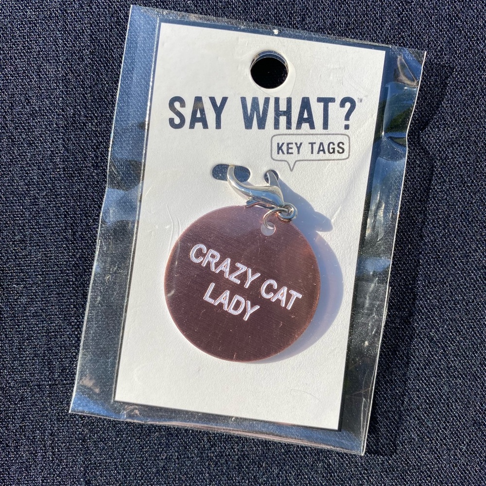 Crazy Cat Lady Key Tag Charm